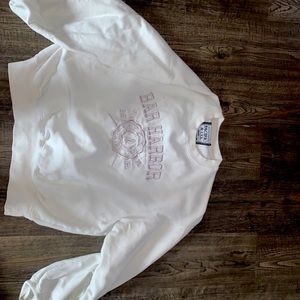 White Bar Harbor crew neck